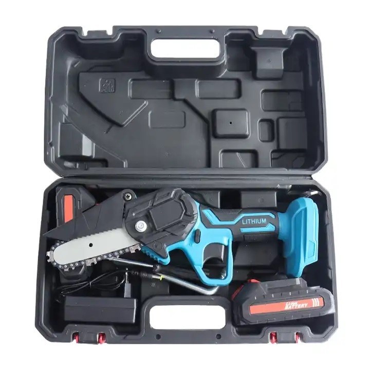 Portable 4 Inch Mini Cordless Chainsaw